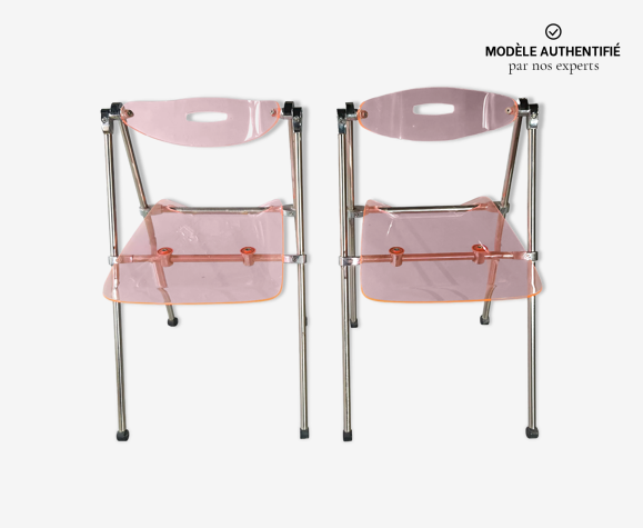 Chaises pliantes modernes en plexiglas Giancarlo Piretti - EDA Concept