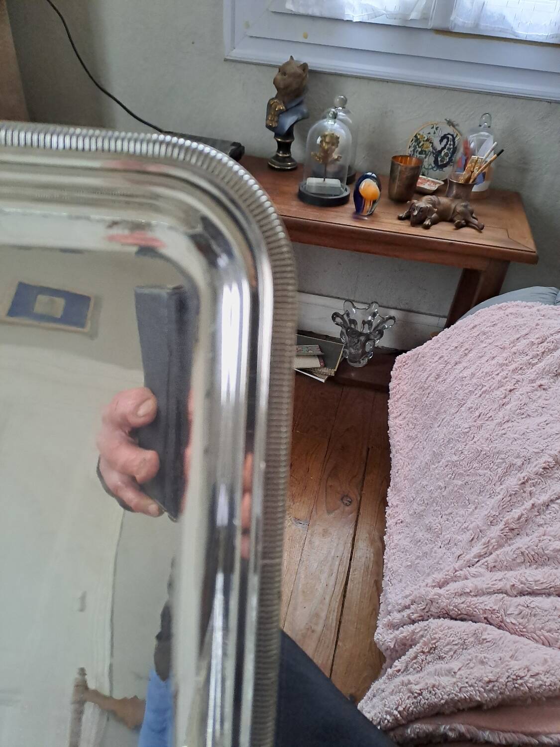 Set of two silver-plated metal trays from Christofle
