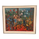 Original Swedish Oil on Canvas 'Still Life with Flowers' by Eric With