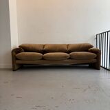 3-seater "maralunga" sofa by Vico Magistretti for Cassina