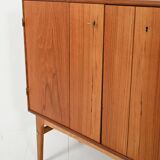 Meuble bar scandinave en teck des années 1950