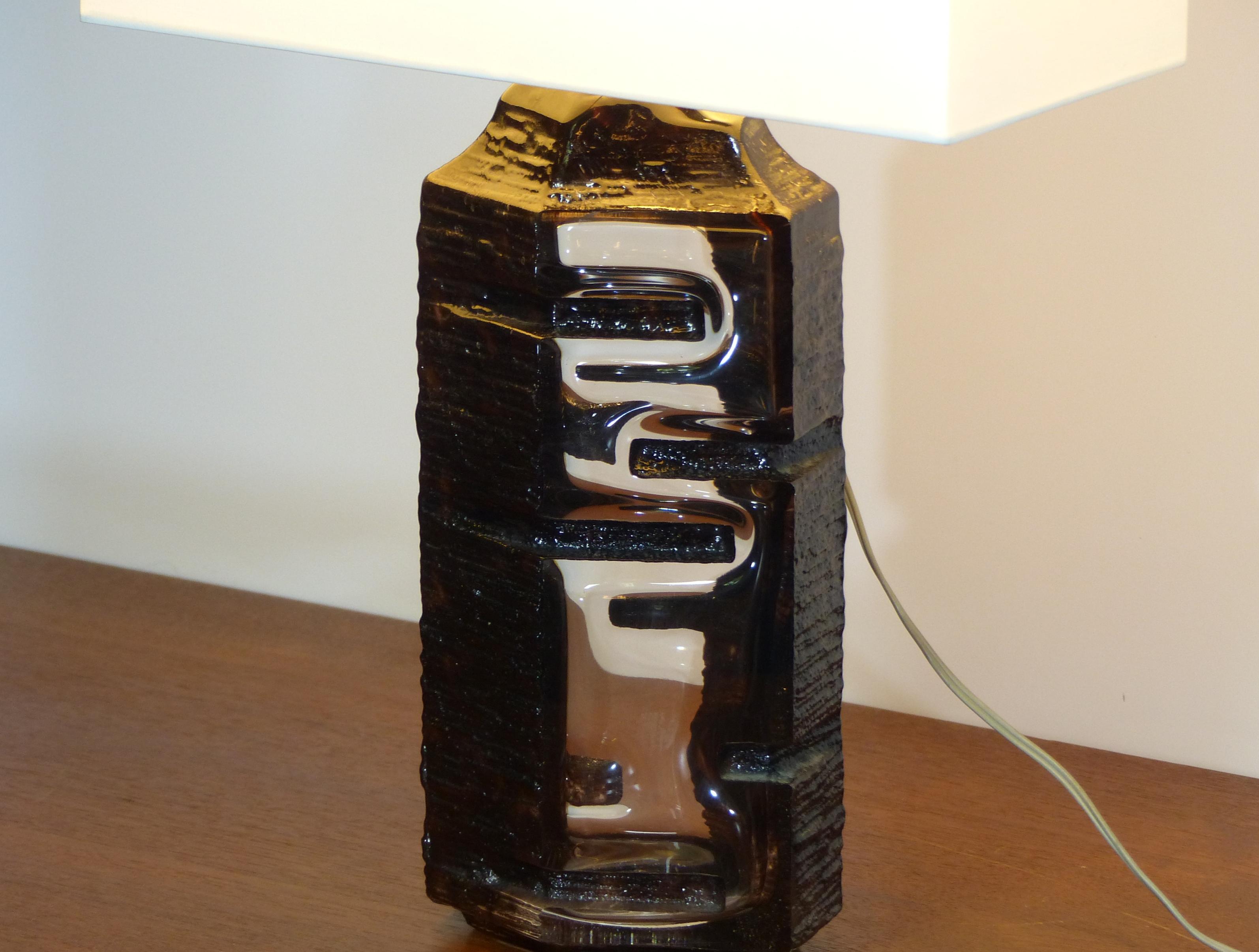 Crystal Daum Lamp by Cesar 1970