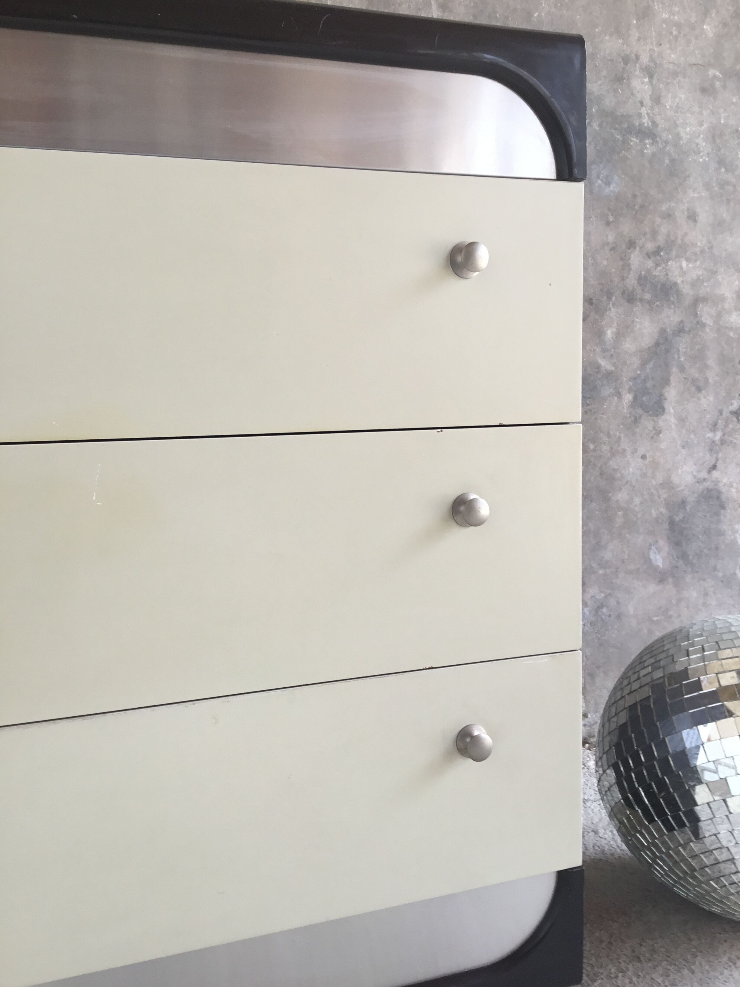 Gamma chest of drawers 3 drawers - space age 1980