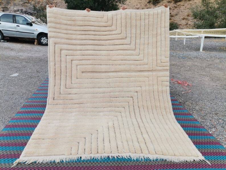 Tapis en laine grand taille 2/3m