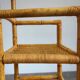 Vintage bamboo rattan high stool