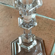Baccarat crystal candlestick by P Starck (signed)