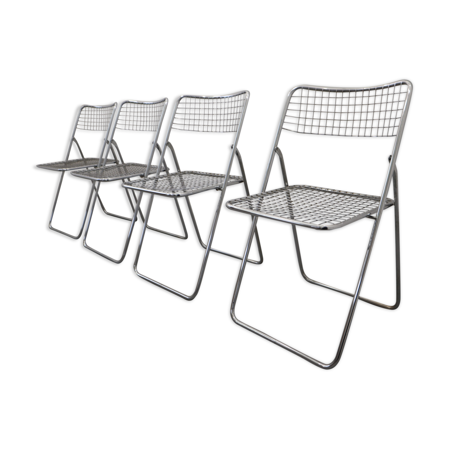 4 chaises Ted Net par Niels Gammelgaard pour Ikea