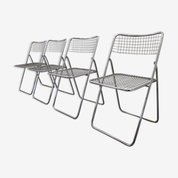 Ted Net Metal Folding chairs by Niels Gammelgaard for Ikea