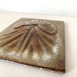 70s relief ceramic tile