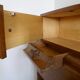 Cozy walnut bramble headboard for bed 140 x 190, from 1950
