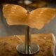 Pair of floor lamps in Murano glass shell type.