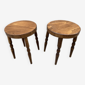 2 vintage Baumann Scandinavian stools
