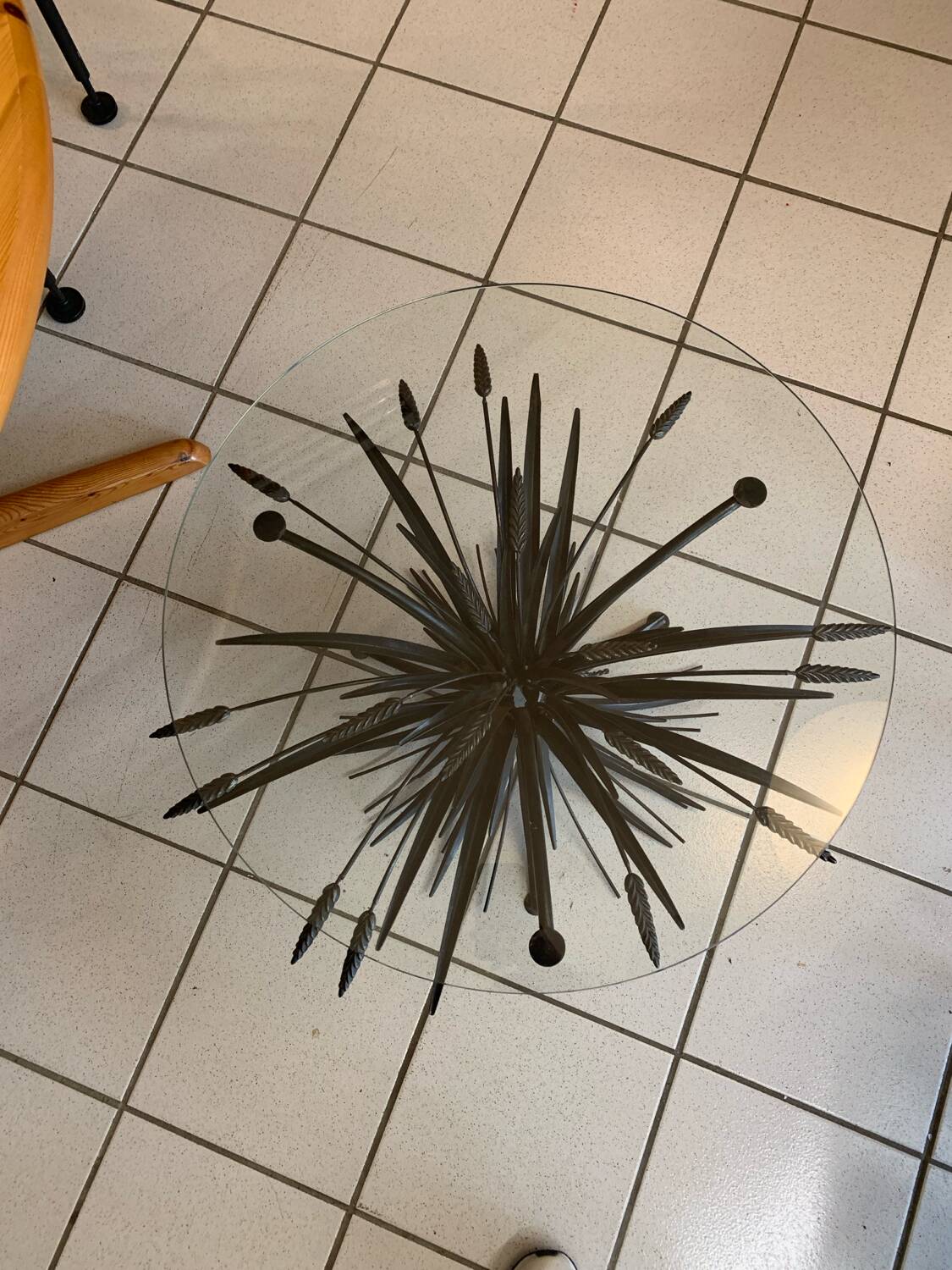 Robert Goosens CocoChanel Cornflower Coffee Table Circa 1970