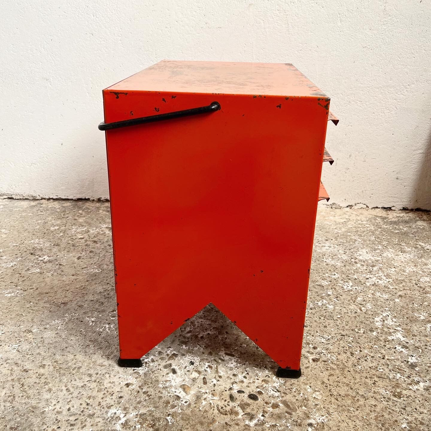 Tool box - workshop maid - vintage orange