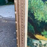 Clody.F 1974 oil painting on canvas forest landscape 110x75