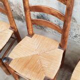 4 brutalist chairs 50s