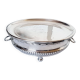 Neoclassical Style Plate Warmer Tray in Silver Metal dating from the 1950s