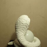 Vintage ceramic cobra lamp