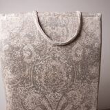 High armchair in curved beech and recent konkav fabric model by paul bode for federholz.