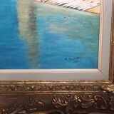 Vue de Collioure, huile sur toile