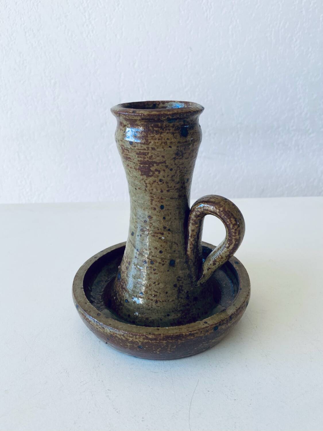 Stoneware candle holder