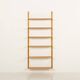 Étagère scandinave des années 60 en chêne doré.