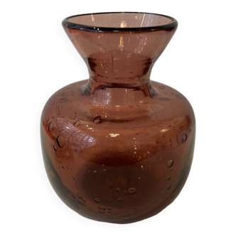 Petit vase en verre bullé Biot