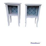 Taupe grey bedside tables