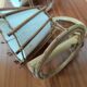 Pair of rattan wall lamps