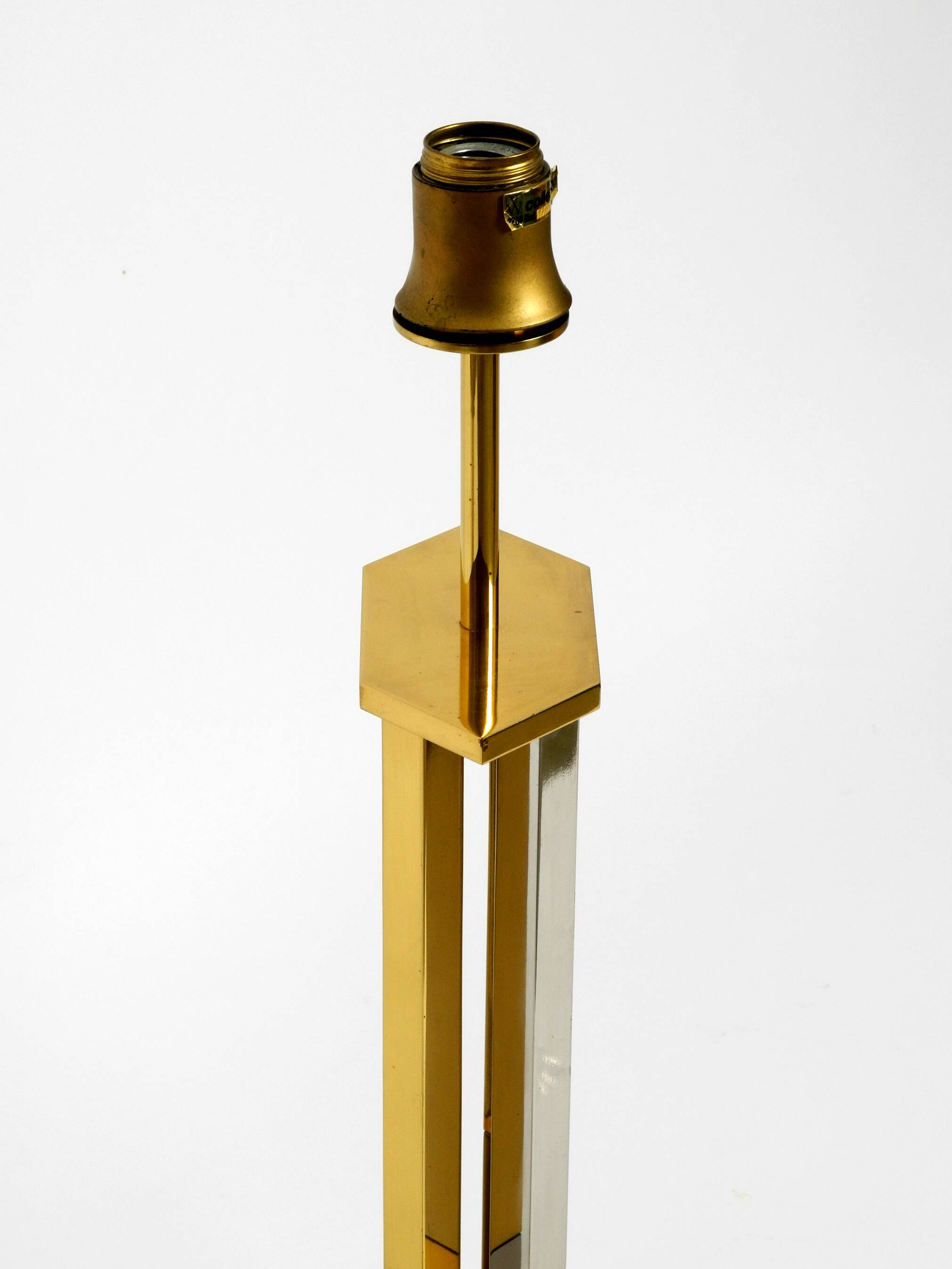 Paire de lampes de table en laiton XXL très rares des années 1970 de Vereinigte Werkstätten