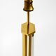 Pair of very rare 1970s XXL brass table lamps from Vereinigte Werkstätten