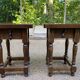 Pair of rustic wooden bedside tables - Spanish style side table