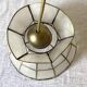 Vintage mother-of-pearl and brass pendant light