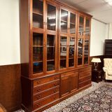 Classic English Mahogany Library Cabinet