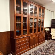 Classic English Mahogany Library Cabinet