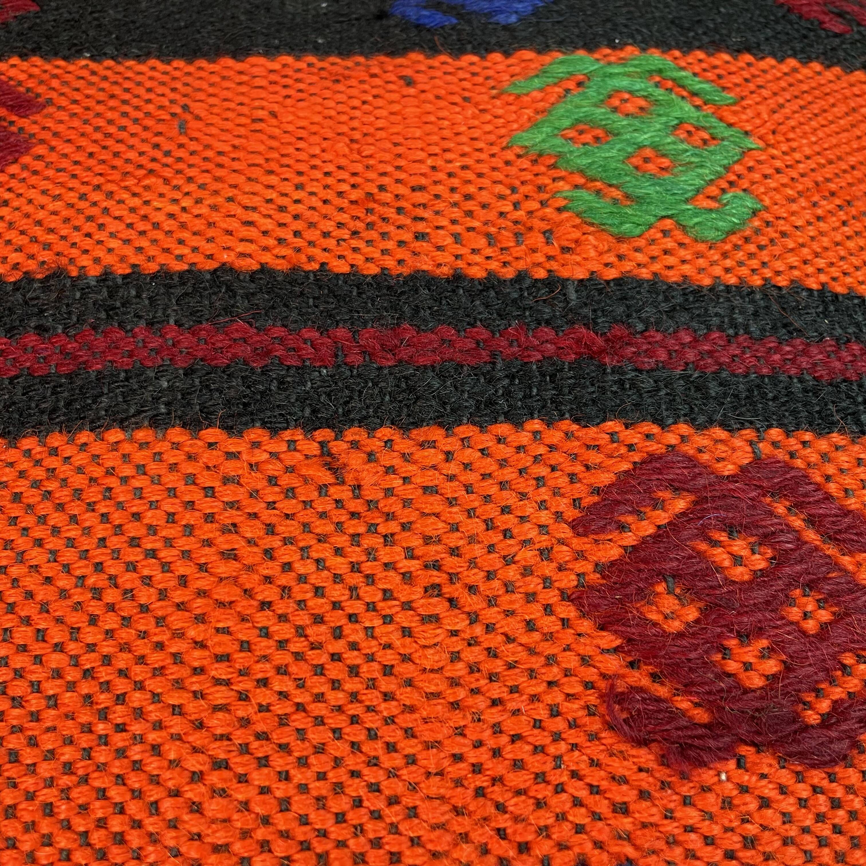 Vintage turkish kilim cushion cover 40 x 40 cm