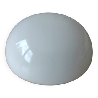 white opaline demi-globe 10 cm high