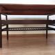 Table basse élevatrice, danemark, années 60 en teck
