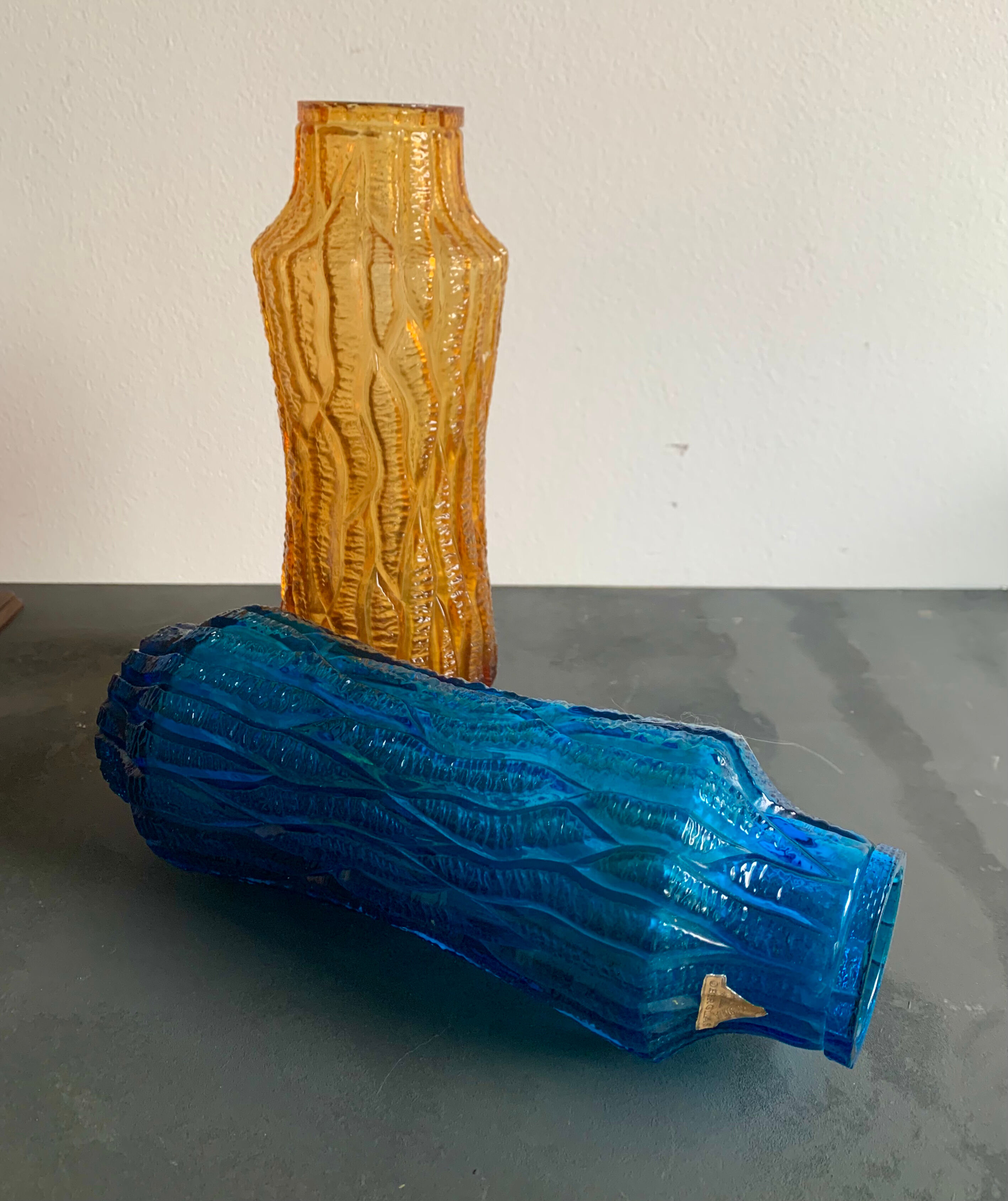 Pair of vintage vases, 1970s