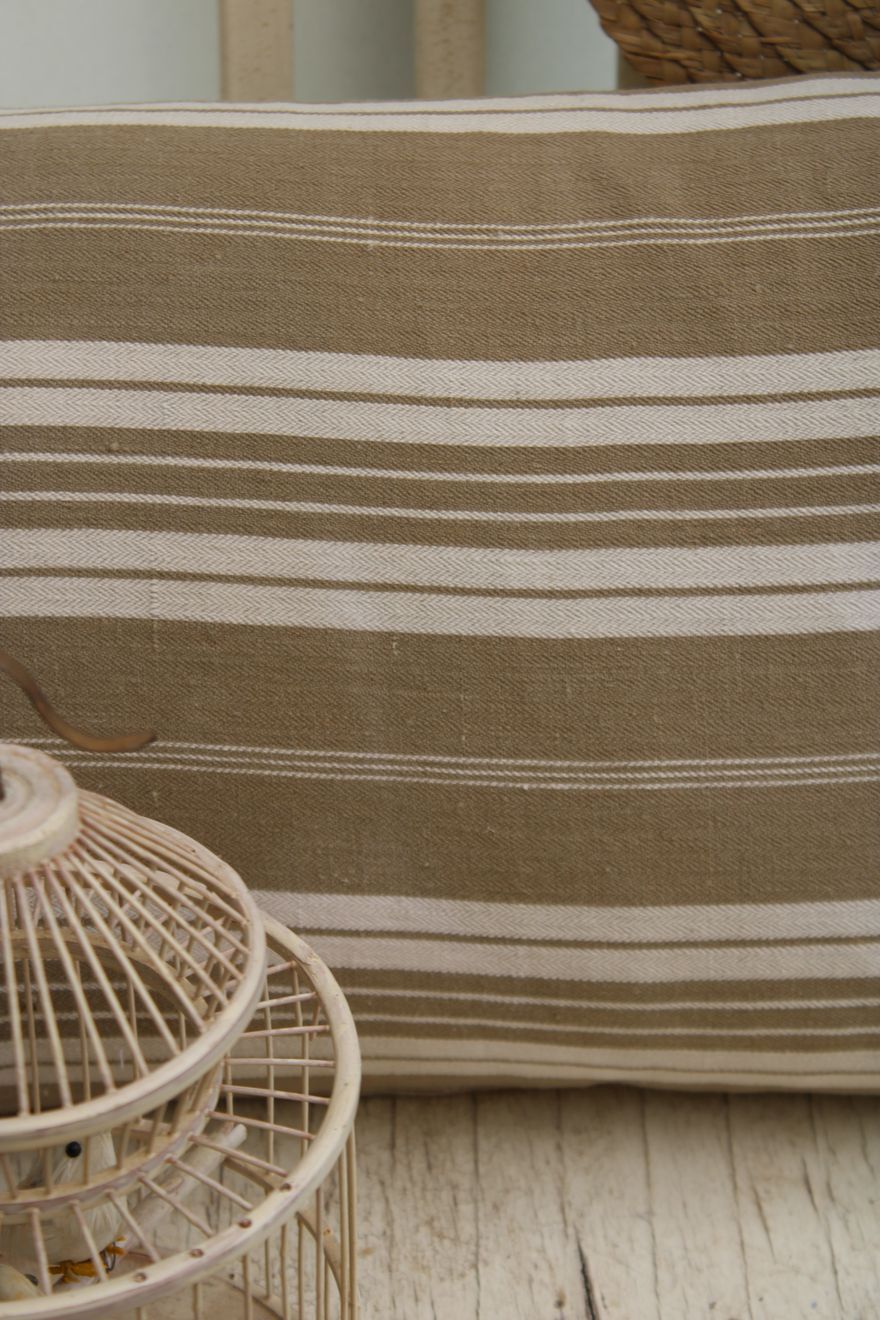 Striped cushion