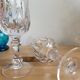 Duo of crystal glasses