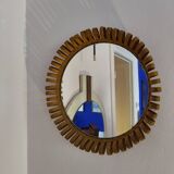 Small rattan mirror from the 60s