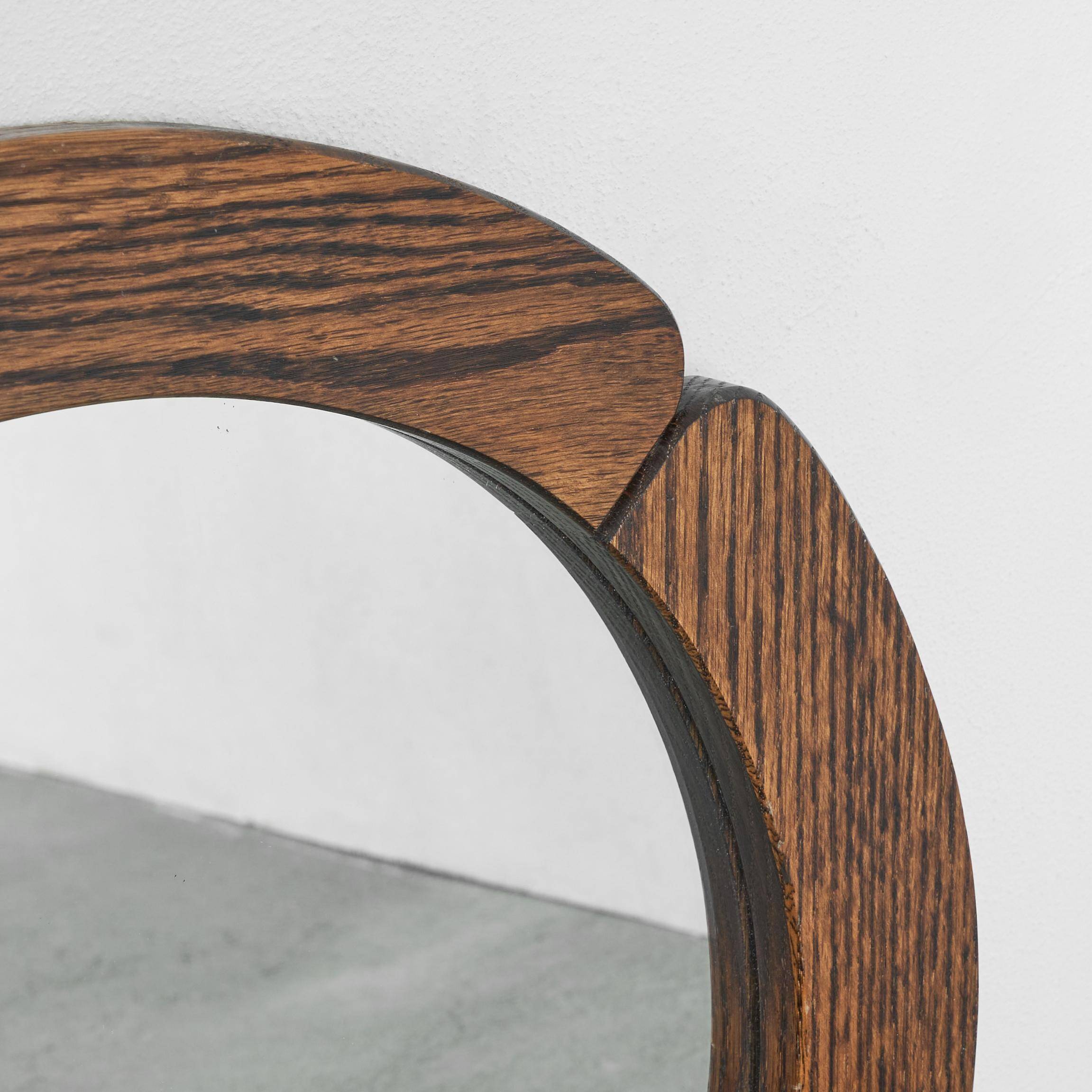 'Clove' mirror in solid oak 1970