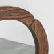 'Clove' mirror in solid oak 1970