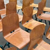 Chaise de salle à manger vintage industrielle Pagwood de Woodmar Design des années 70