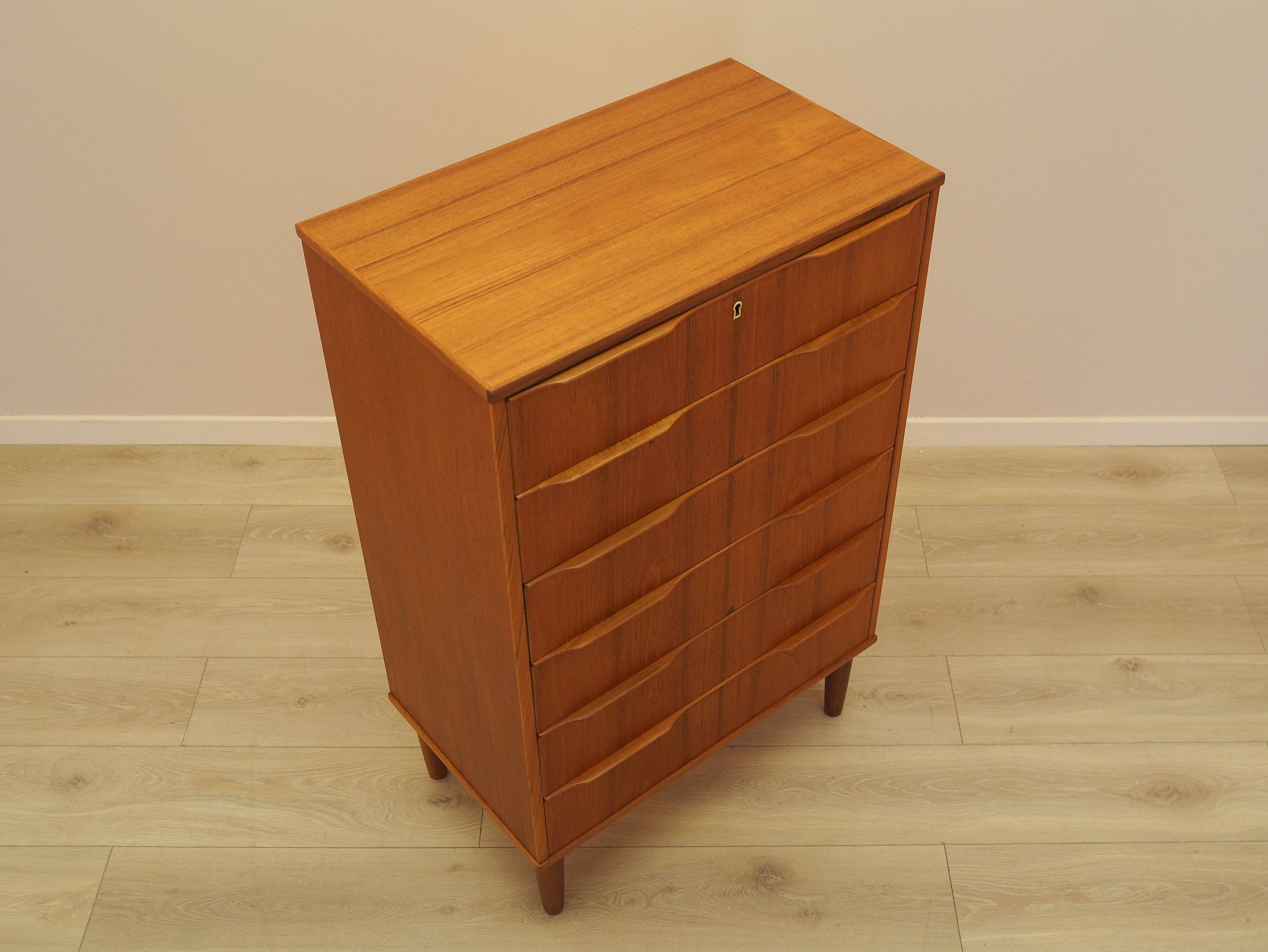Commode en teck, design danois, années 1970, fabriquée au Danemark