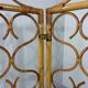 Ratan roomdivider folding screen Italy 1960’s