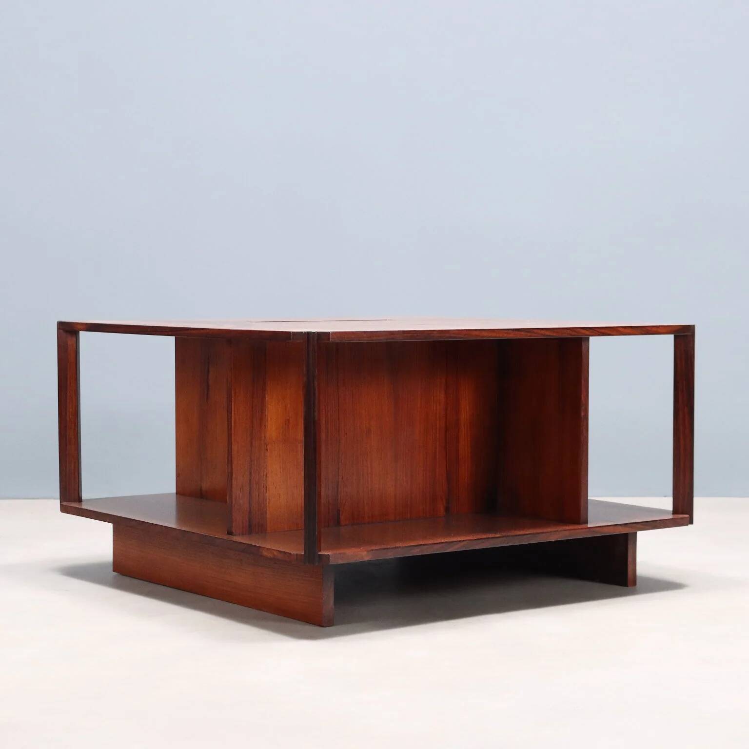 Square coffee table Arflex, vintage design by Marco Zanuso, 1960s.
