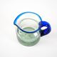 Glass milk jug, Italian design, 1970s, made in Italy