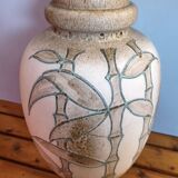 Vintage bamboo ceramic vase - West Germany